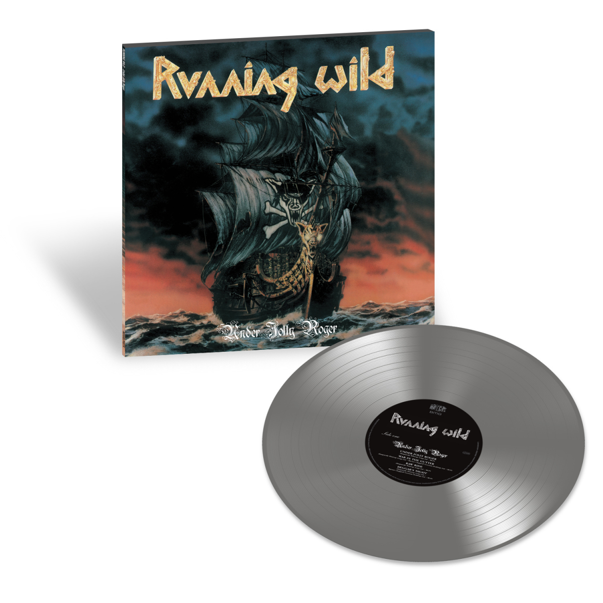 RUNNING WILD – Under Jolly Roger Special coloured Vinyl Edition-signed by Rock`n`Rolf