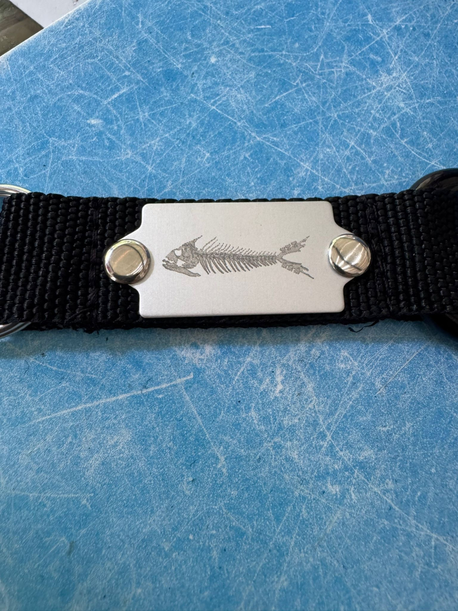 Edler Schlüsselanhänger mit Karabiner und Lasergravur