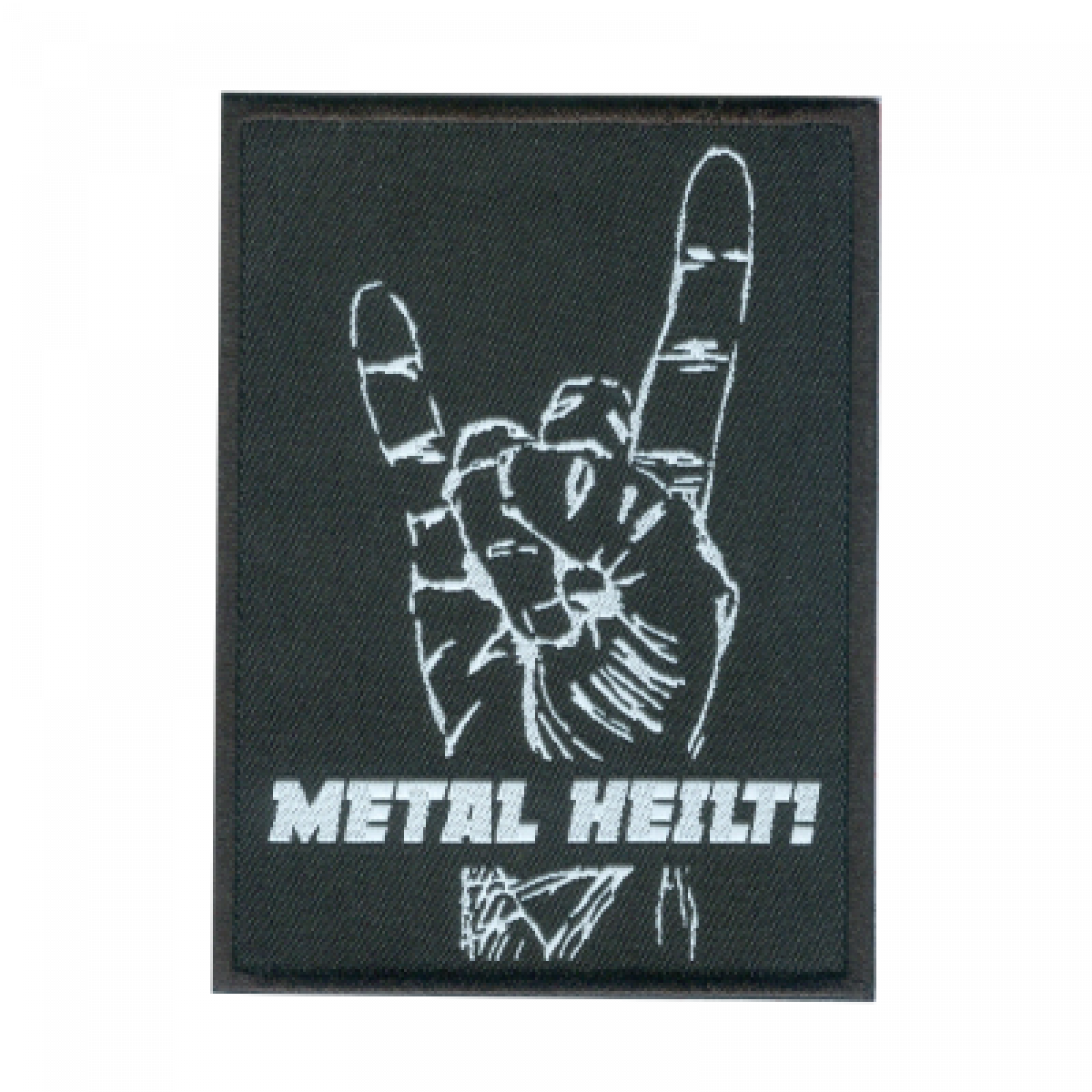 METAL HEILT - Gewebtes Patch 'Metal Heilt! Pommes'