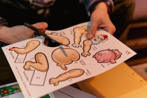 SANTA PAULI Bastelbogen Bang Bang