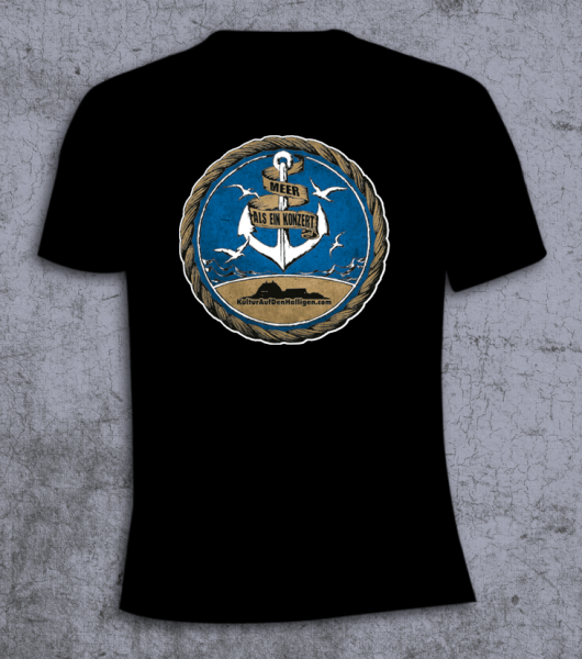 Meer als ein Konzert – T-Shirt schwarz (blau)