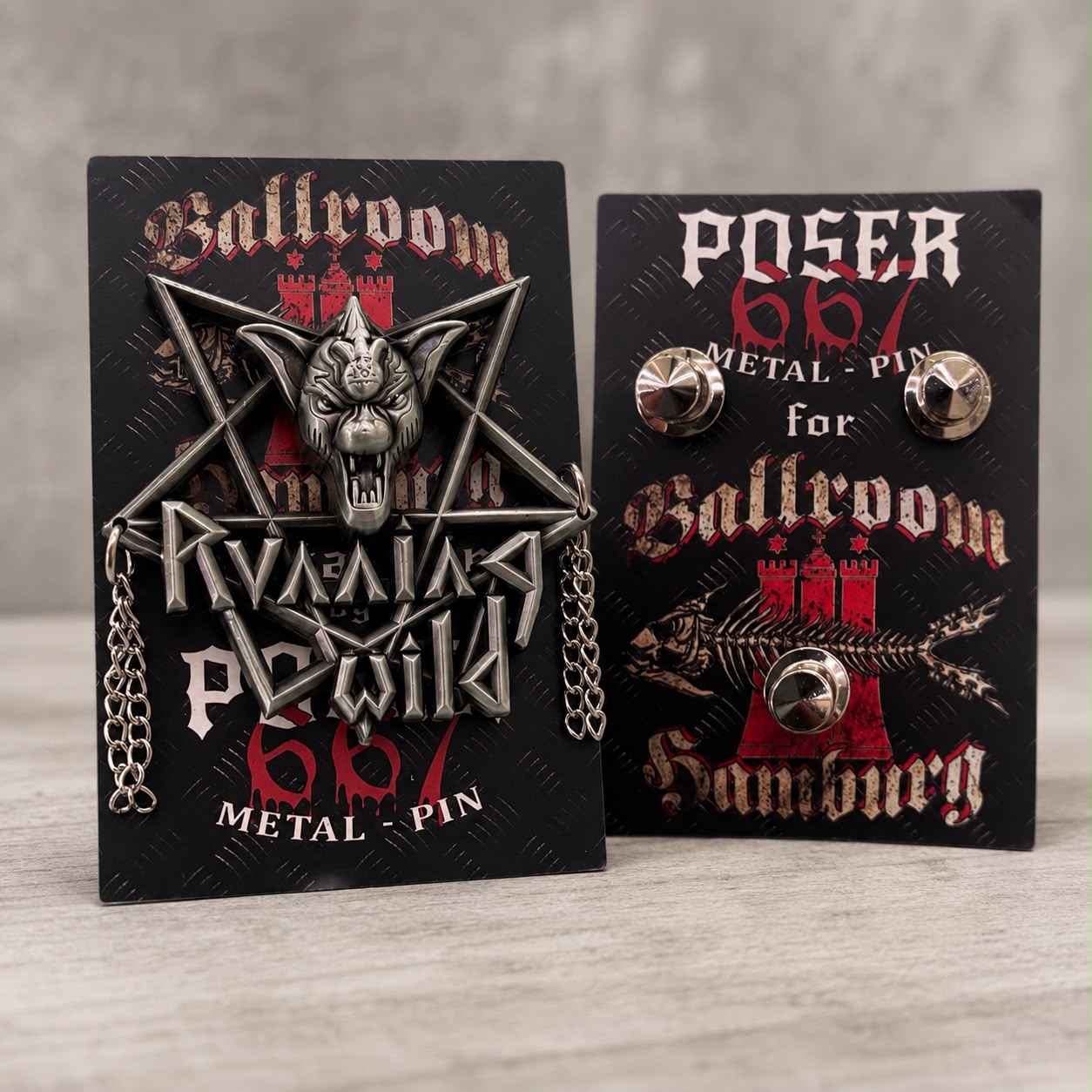 Running Wild Pin - METAL TIL`DEATH