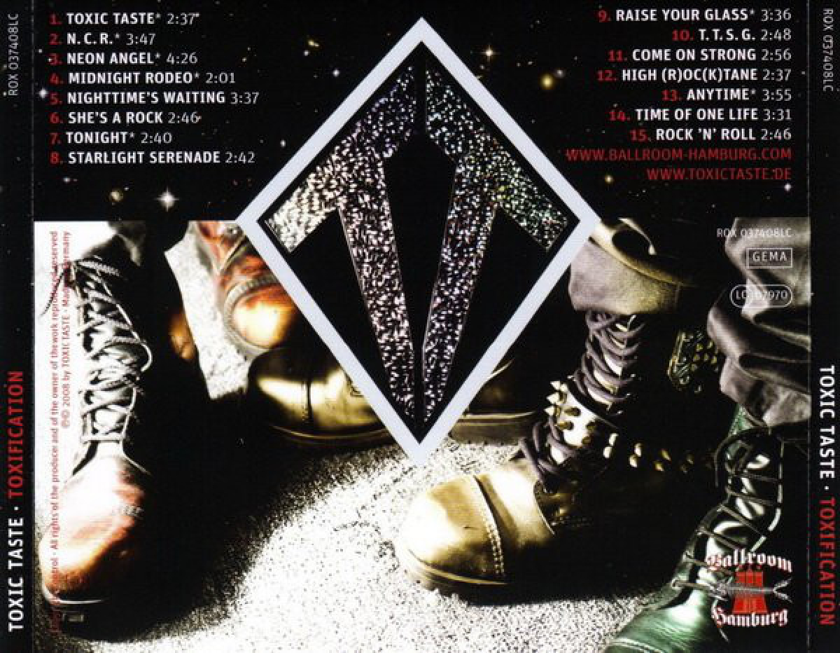 TOXIC TASTE CD – Glam/Punk Side Project from Rock`n`Rolf