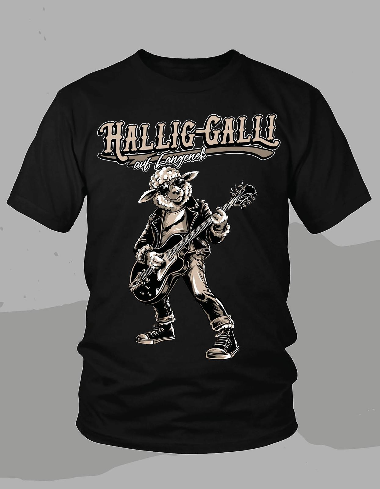 Hallig - Galli T-Shirt Schwarz / Creme-Beige