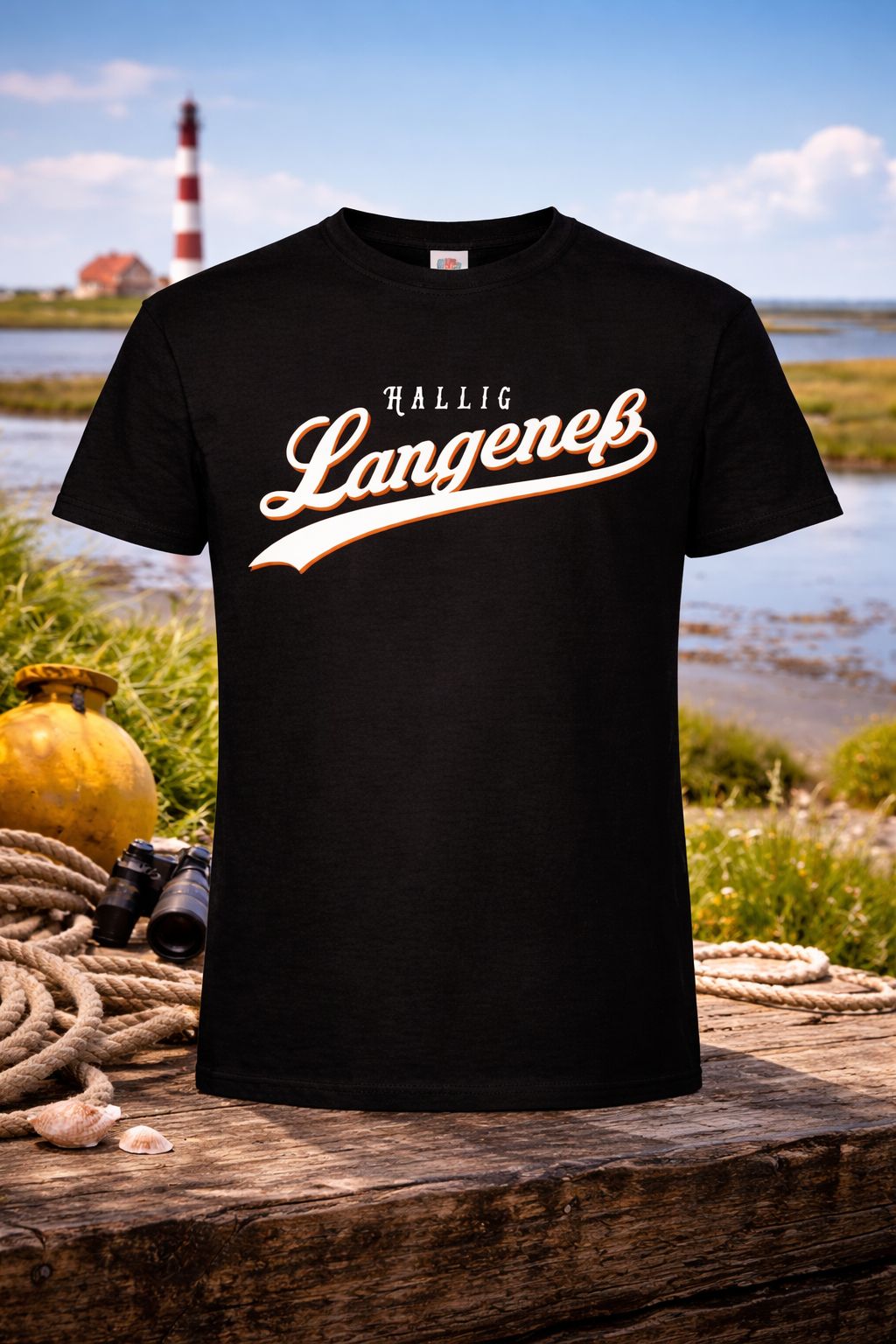 T-Shirt Hallig Langeneß Schwarz