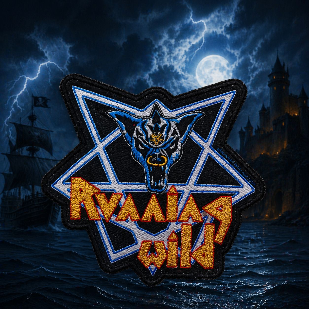 Running Wild Patch Oldschool Pentagram