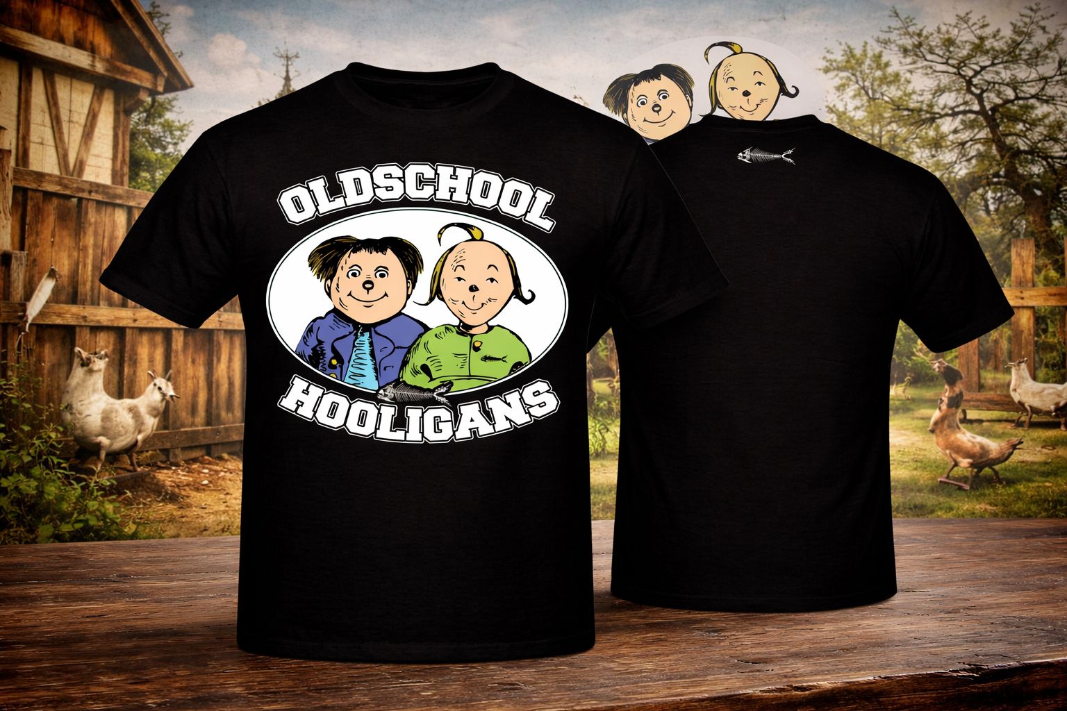 T-Shirt Max & Moritz Oldschool Hooligans colour