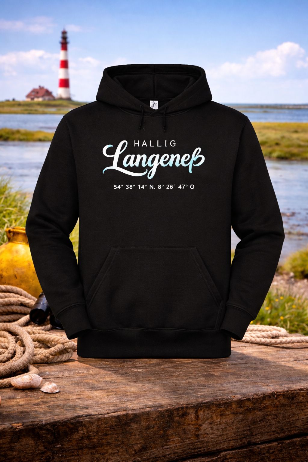 Hoodie Hallig Langeneß Schwarz