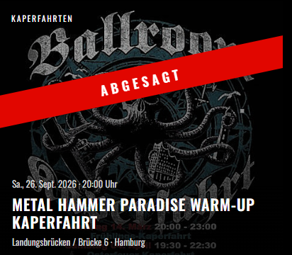 Metal Hammer Paradise Warm-up Kaperfahrt