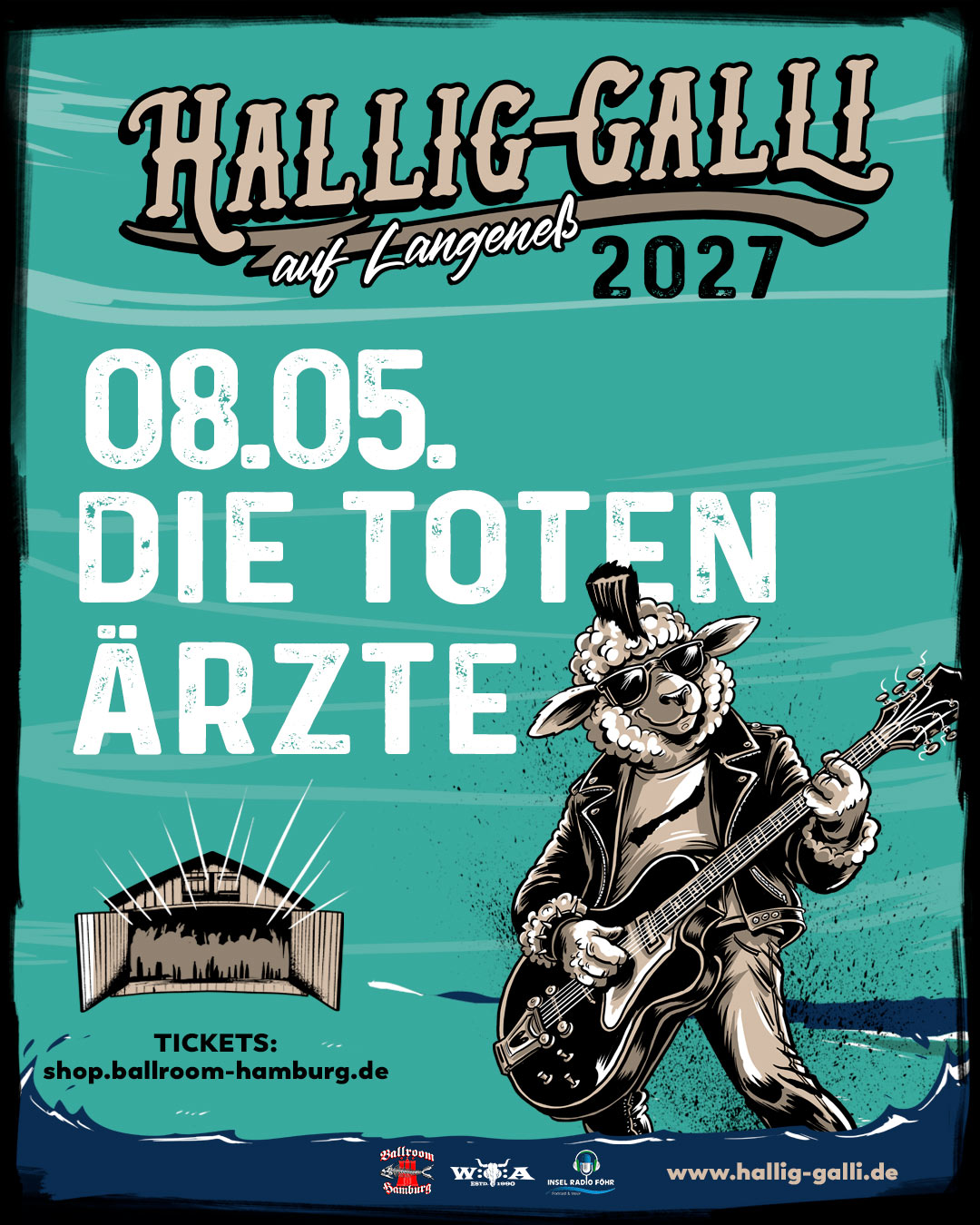 Piratenpass Hallig Galli mit Die Toten Ärzte